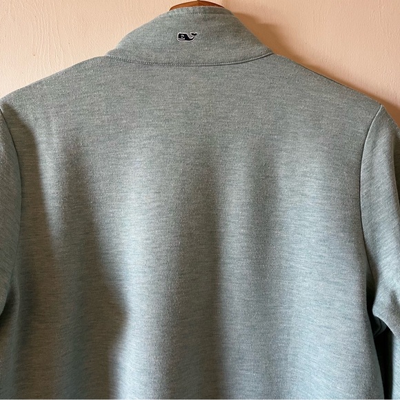 Vineyard Vines Seafoam Green Quarter Zip Sweatshirt, Size S - Picture 7 of 10
